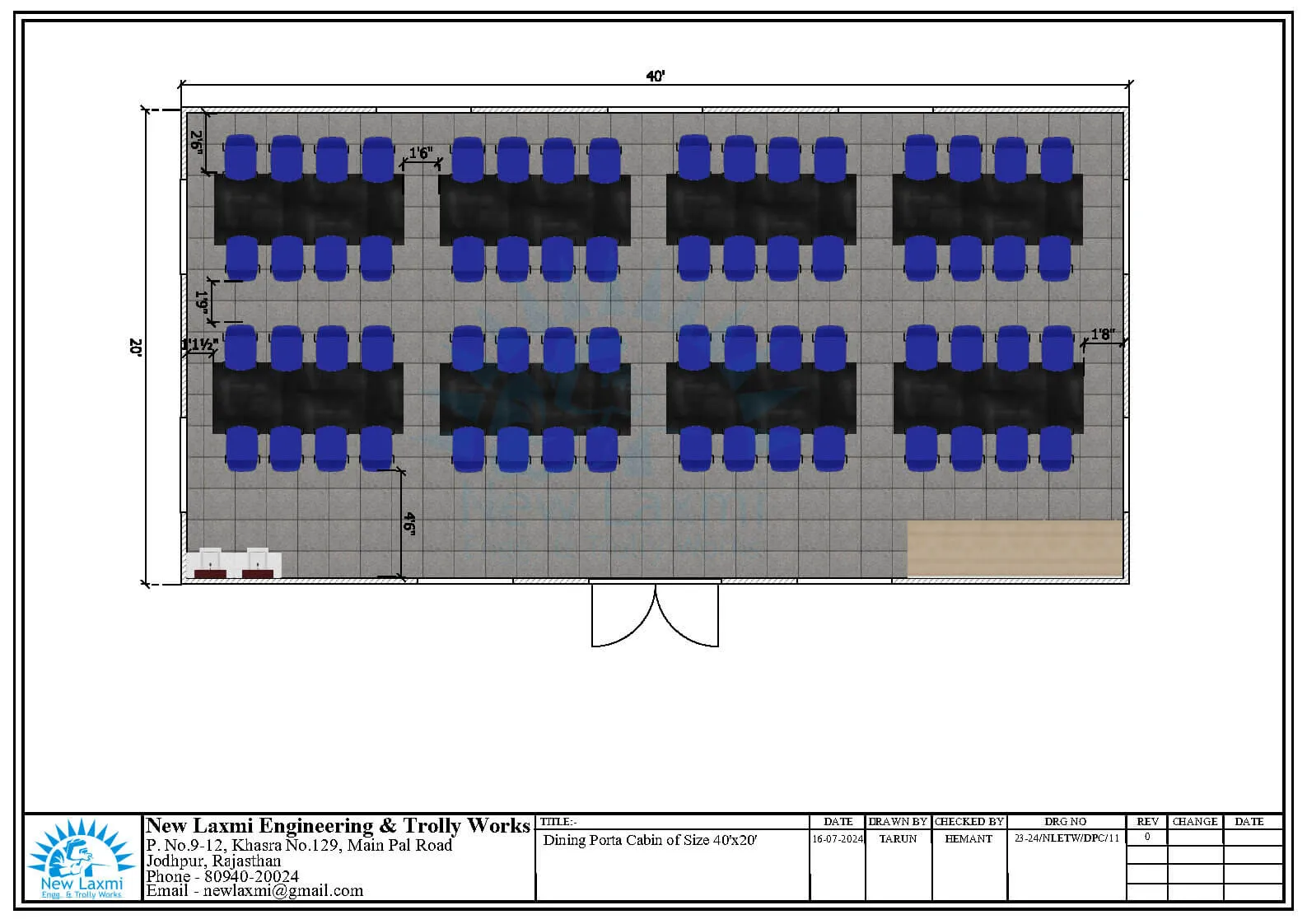 Office Cabin Layout